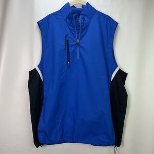 Bobby Jones X-H2O Men’s Sleeveless Golf Jacket Vest Blue Black Size Large